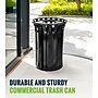 Alpine Industries Metal Trash Can, 38 Gallon, Black (479-38)~#|#~B546CEF1-957C-4328-BDADF6B7C64A999F_sc7