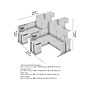 Bush Business Furniture Office in an Hour 63"H x 129"W 4 Person L-Shaped Cubicle Panel Workstation, Pure White (OIAH007WH)~#|#~B547649F-577C-48D3-A6F5D38E30C36650_sc7