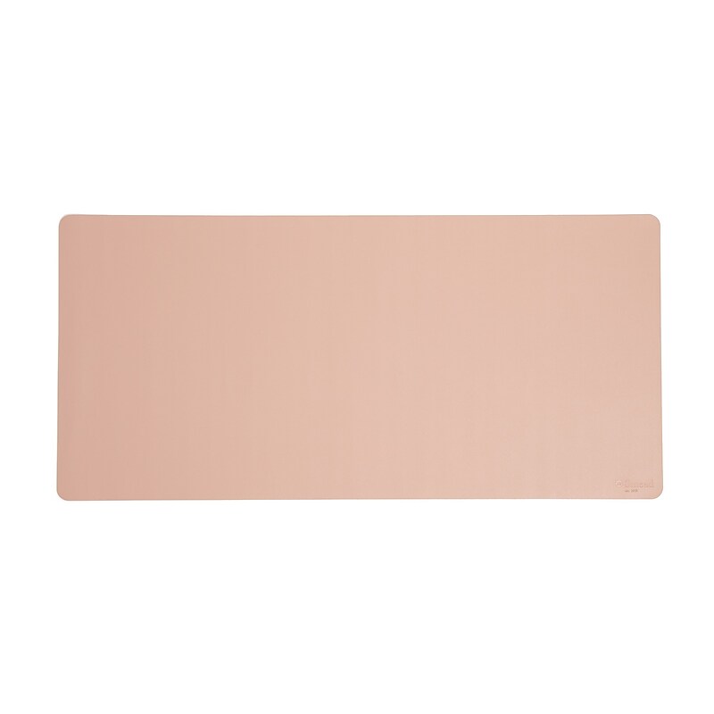 Smead Large Vegan Leather Anti-Slip Desk Pad, 36" x 17", Light Pink (64829) image 1