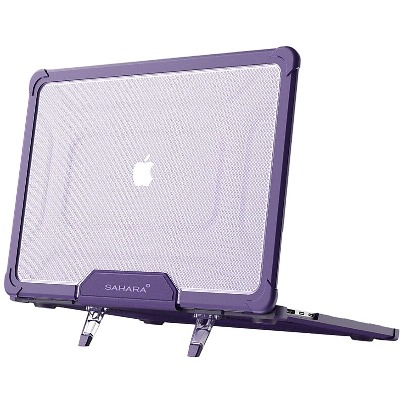 SaharaCase Heavy-Duty Raider Series 15" Laptop Case with Stand, Shock Absorbing, Purple Oasis (LT00058) image 1