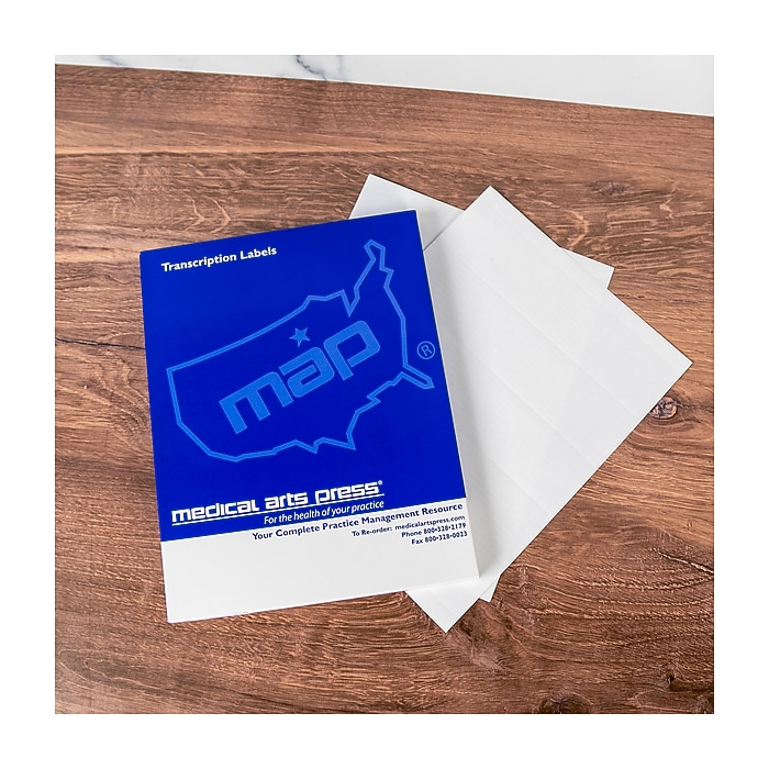 Medical Arts Press Transcription File Folder Labels, 2