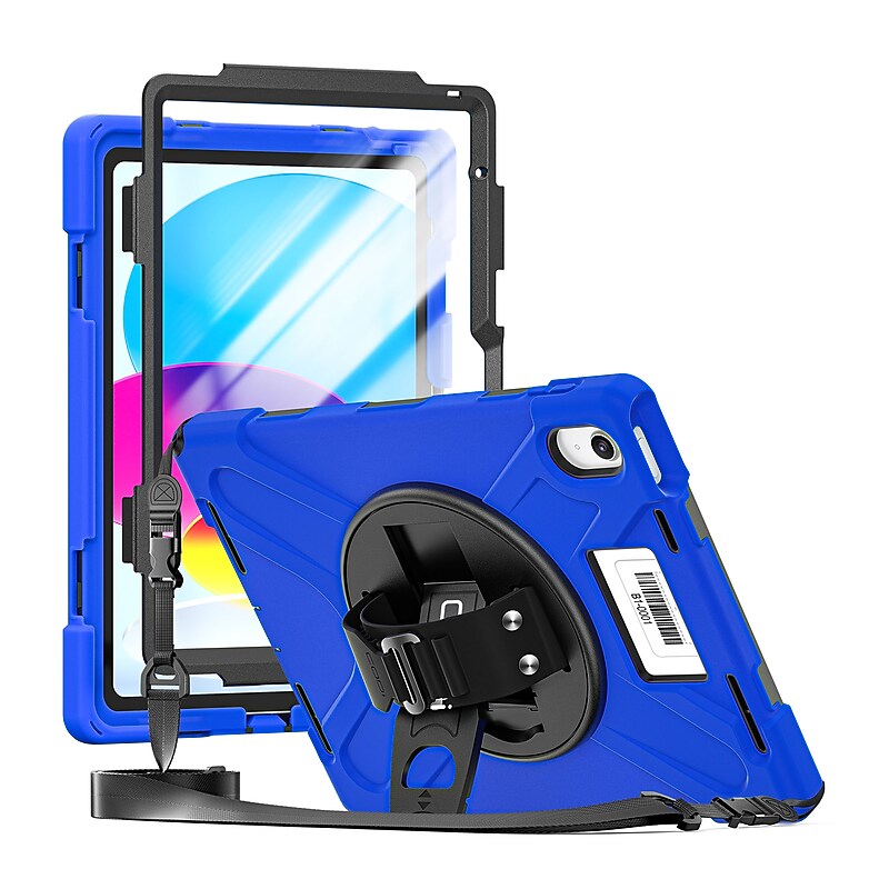 CODi Rugged iPad 11" (A16/11th Gen) & iPad 10.9" (10th Gen) Case with Integrated Screen Protector, Blue (C30705069ISBL) image 1