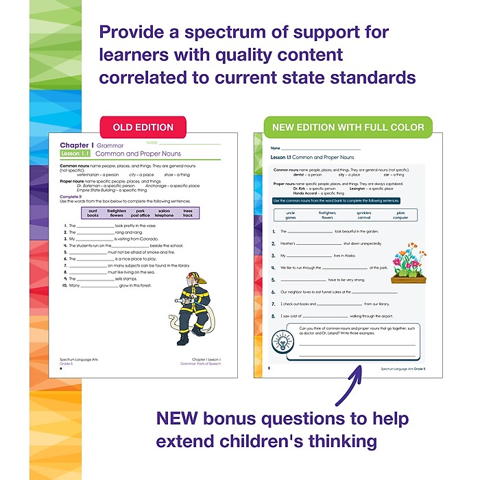 Carson-Dellosa Spectrum Language Arts Workbook, Grade 5 | Staples