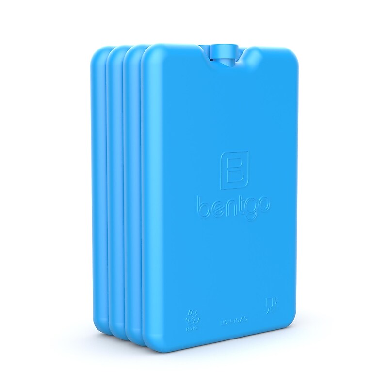 bentgo Insulated Ice Packs, Blue, 4/Pack (BGOICE-B) image 1