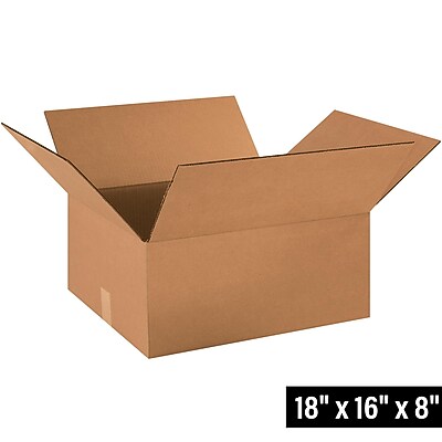 28x8x8 ECT-32 Corrugated Boxes Kraft - 25 Pack - ShippingSuppliesByMail