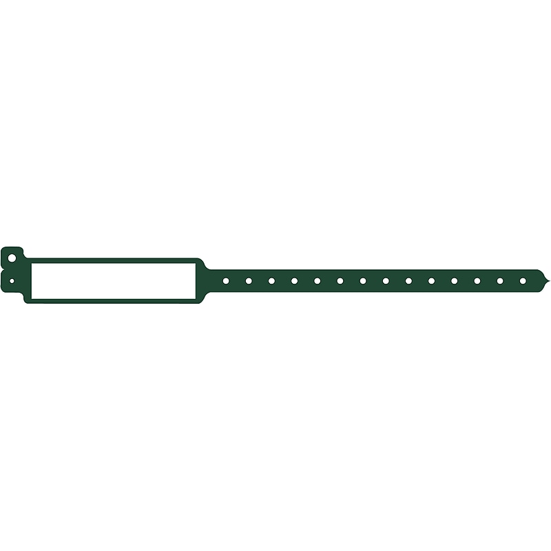 Caresfield Vinyl Green Write-On Patient ID Band, 1" x 11.875", Green 500/Box (85016) image 1