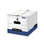 Bankers Box Stor/File Medium-Duty FastFold File Storage Boxes, String & Button, Letter/Legal Size, White/Blue, 12/Carton (00025)~#|#~B55D48C9-3CC2-4E47-9B26E062EB3254F8_sc7