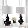 Safavieh Karlen 28.5" LED Table Lamp, Black/Gold, 2/Set (TBL4223B-SET2)~#|#~B55D83C2-858C-41BD-AE008B1058A6A2D9_sc7