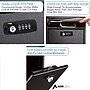 AdirOffice Steel Combination Locking Wall Mounted Interoffice Drop Box Mailbox, Medium, Black (631-05-BLK-KCPK)~#|#~B55E69B8-9229-4EF2-A0BDF81C2D013DC5_sc7