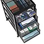 Mind Reader 4-Drawer Desktop Storage, Metal Mesh, Black (4TMCA-BLK)~#|#~B55F207F-C877-498E-A0E91A1B695368D3_sc7