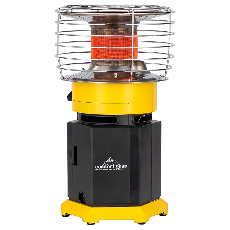 Comfort Gear 10,000 BTU Portable Indoor/Outdoor Radiant Propane Heater, Black/Yellow (PPH360-10) image 1