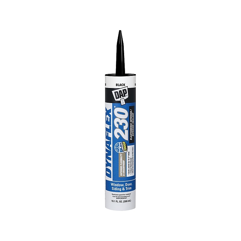 Dap DYNAFLEX 230 Premium Elastomeric Sealant, 10.1 Fl. Oz., Black, 12/Carton  (7079818280) image 1