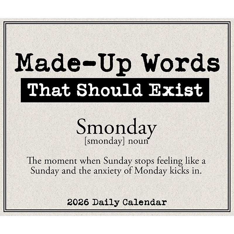 2026 Willow Creek Made Up Words That Should Exist 6.2" x 5.4" Day-to-Day Calendar (57001) image 1