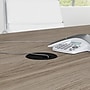 Bush Business Furniture 120W x 48D Boat Shaped Conference Table with Metal Base, Modern Hickory (99TBM120MHSVK)~#|#~B56C91EB-E79B-4264-9A5868FC72AD5D38_sc7