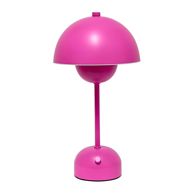 Simple Designs Mushroom Magic LED Table Lamp, Hot Pink (LD1069-HPK) image 1