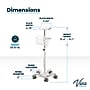 Viva Comfort Rolling Sturdy Compact Mobile Stand for RVS-100 Vital Signs Monitor, White (ADI912-C-MP-04-MK)~#|#~B56E2DDB-3901-4089-AB4C7F716D8E8C52_sc7