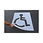 Accuform Parking Lot Stencil, WHEELCHAIR/HANDICAPPED SYMBOL, 47" x 34", Plastic (FMS258)~#|#~B56E7CF9-D09B-442F-BA6E1548FD7CB4C8_sc7