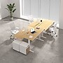 FlexiSpot E7 Commercial 72''W Electric Adjustable Standing Desk, Bamboo/White (E7WCOM7230-LBZB)~#|#~B5733E52-0B14-4C86-98962A9E47DB4A92_sc7