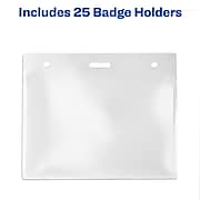 Avery Heavy Duty Multi ID Badge Holder, Clear, 25/Pack (74471)