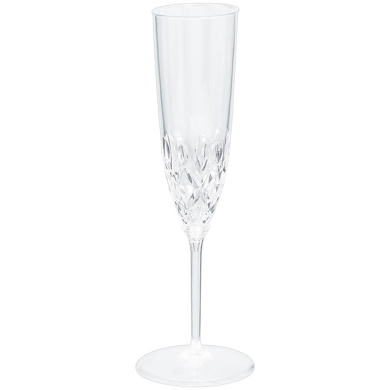 Party City Premium Plastic Champagne Flutes, Clear, 4.5 oz., 20/pack (AM350702-NS) image 1