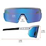 Ergodyne Skullerz AEGIR-HCMI Safety Glasses, Ice Blue Mirrored Lens (55211)~#|#~B578682E-856A-46E9-8312089673672C37_sc7