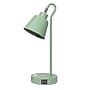 Simple Designs Sleek Essentials LED Desk Lamp, 16", with USB Ports, Sage Green (LD1073-SGE)~#|#~B578C1B1-01A8-45FC-ACD7FC159D470F2F_sc7