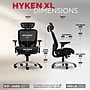 Staples Hyken XL Ergonomic Fabric Swivel Big & Tall Chair, Black (ST63145)~#|#~B57B6683-5AB0-4BBE-846467C97C6A036F_sc7