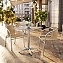 Flash Furniture Lila Indoor-Outdoor Table Set with 2 Chairs, 27.5" x 27.5", Aluminum/Beige (TLH28SQ020BGCH2)~#|#~B57C43B3-2AEE-4B24-A00496B1BDFE5486_sc7
