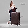 DUKAP Adly 33.27" Hardside Suitcase, 4-Wheeled Spinner, TSA Checkpoint Friendly, Wine (DKADL00XL-WIN)~#|#~B581E304-19FA-419D-9C976C77E1B4A29D_sc7