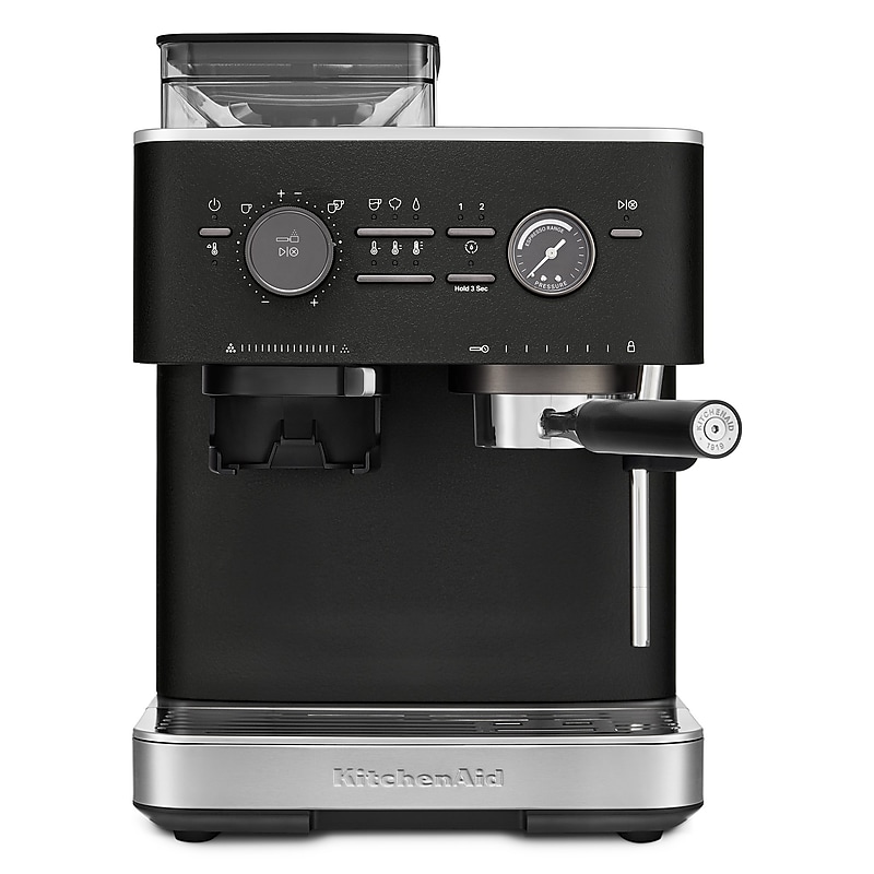 KitchenAid Pump/Automatic Espresso Machine, Cast Iron Black (KES6551BK) image 1