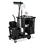 Rubbermaid Executive Janitor 3-Shelf Cleaning Cart with Vinyl Bag, 25 gal. Capacity (RCP1861430)~#|#~B587C800-C758-457B-8FB1F8B4F3B3D555_sc7