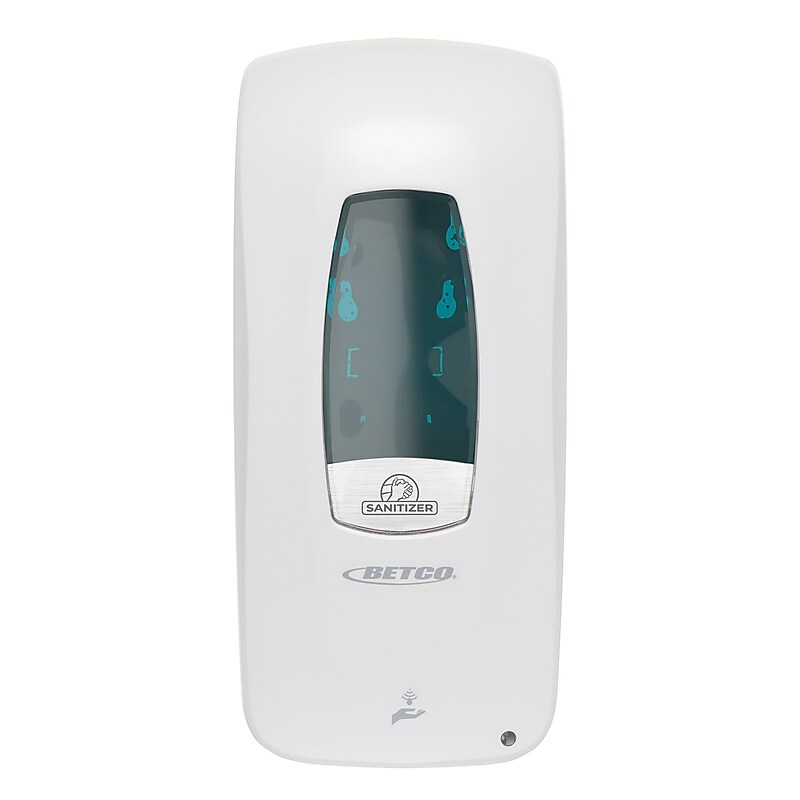 Betco Clario C3 Automatic Wall Mounted Hand Soap/Hand Sanitizer Dispenser, Refill Included, White, 4/Carton (9302600) image 1