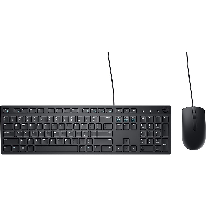 Dell KM300C Wired Keyboard and Optical Mouse Combo, Black (DELL-KM300C-US) image 1