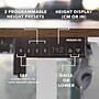Mount-It! XL 75"W Electric Corner Adjustable Standing Desk, Brown/White (MI-15028)~#|#~B58C1EF3-4A33-41E0-B895D4A08063999F_sc7
