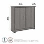 Bush Furniture Cabot 30"H Small Storage Cabinet with 2 Shelves, Modern Gray (WC31398)~#|#~B58D4604-6E8E-41A4-963BDD075C21B98E_sc7
