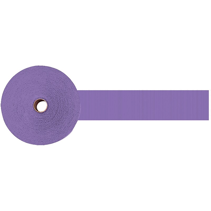 Party City Cepe Paper Streamer Roll, Purple (AM18205-106) image 1