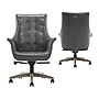 Thomasville Furniture Brooks Ergonomic Bonded Leather Swivel Executive Chair, Gray (51493-GRY)~#|#~B59529D6-F971-4447-9057ABBD9C8820E9_sc7