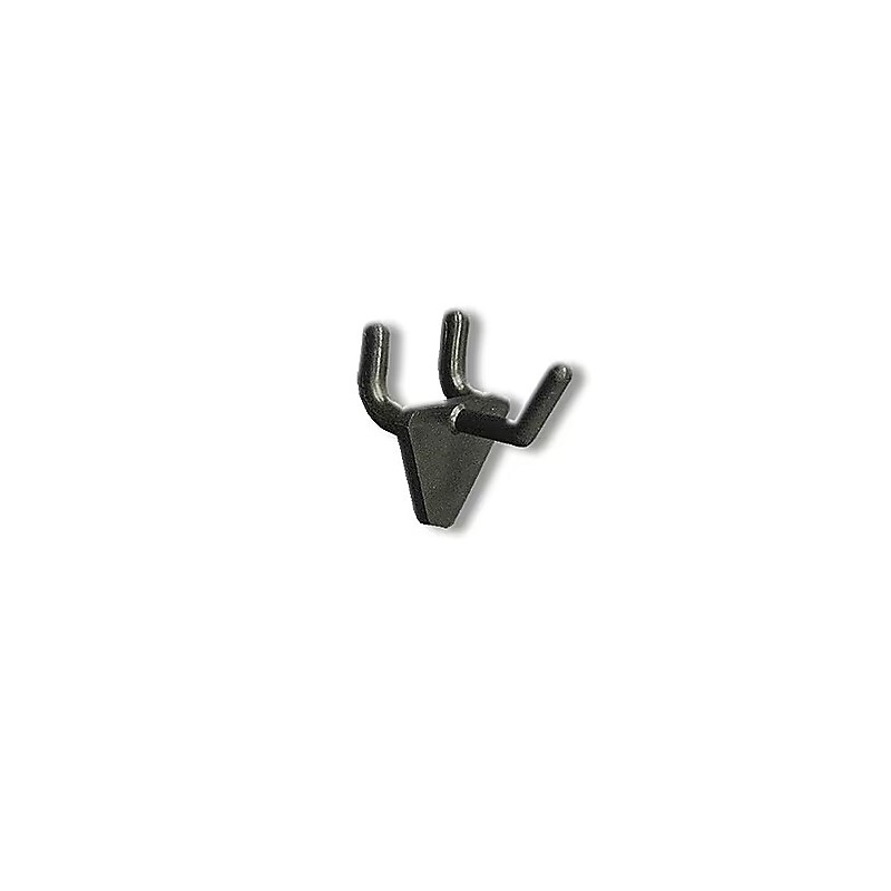 Azar Displays 1" Glass-Filled Nylon Hook: 0.225" Diameter, 50-Pack, Black (800071-BLK) image 1
