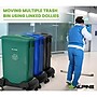 Alpine Industries Plastic Trash Can with Dolly, 23-Gallon, Gray, 3/Pack (ALP477-GRY-3PKD)~#|#~B596DF3C-B3CA-4E41-926C5EBDE35B990E_sc7