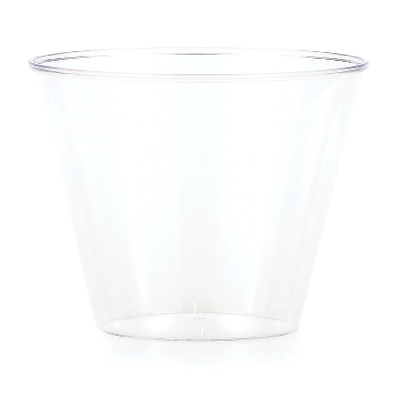 Creative Converting 9 oz Clear Plastic Tumblers, 96/Pack image 1