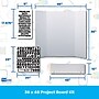 Flipside Tri-Fold Presentation Board Kit, 36" x 48", Corrugated, White, 10/Carton (30832-10)~#|#~B59E6D5C-E86D-4FD2-87CE01B9A6474075_sc7