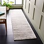 Safavieh Jasmine Shag Collection 2' x 8' Runner Indoor Area Rug, Machine Made, Ivory/Light Grey (JSM100A-28)~#|#~B59F50F9-B6A3-44C1-ADA676C9AC303D54_sc7
