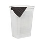 Mind Reader 15.85-Gallon Hamper with Lid, Plastic, White (60FABHAMP-WHT)~#|#~B5A3E203-AC34-4B9E-B747D88CCEA658C5_sc7