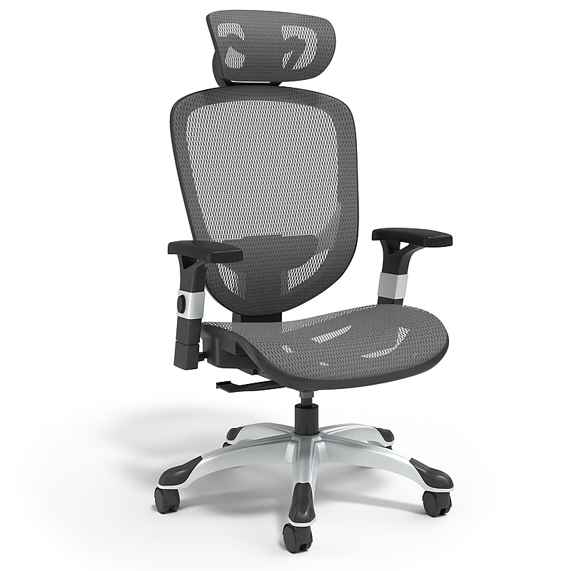 Staples Hyken Ergonomic Mesh Swivel Task Chair, Charcoal Gray (UN59464) image 1