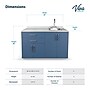 Viva Comfort 36.32'' H x 48" L Medical Cabinet with Right Sink, 4-Doors, 2-Drawers, Blueberry (902BASE48RSBL)~#|#~B5A93325-EBEB-4BE3-837D95DCBD2E426F_sc7