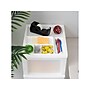 Iris 4-Drawer Storage Cart, White/Translucent White (585003)~#|#~B5ABCE0E-4237-42CB-9BA1E64A885D5F04_sc7