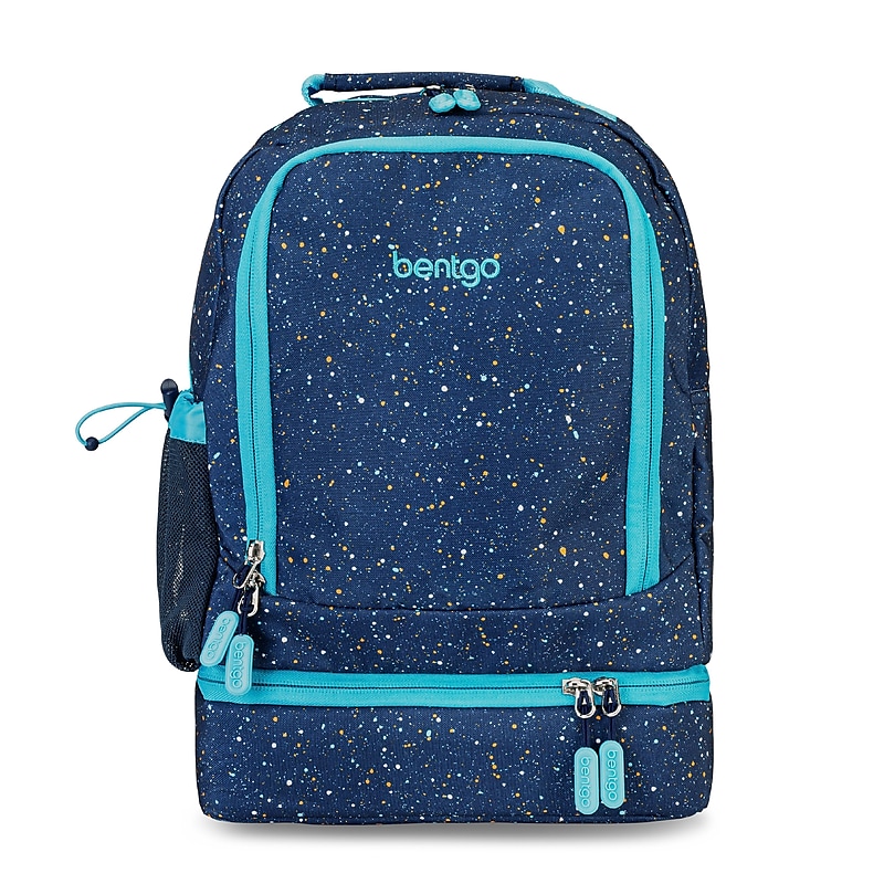 bentgo 2-in-1 Kids Abyss Blue Speckle Laptop Backpack, Large (BGBKPAK-BLSP) image 1