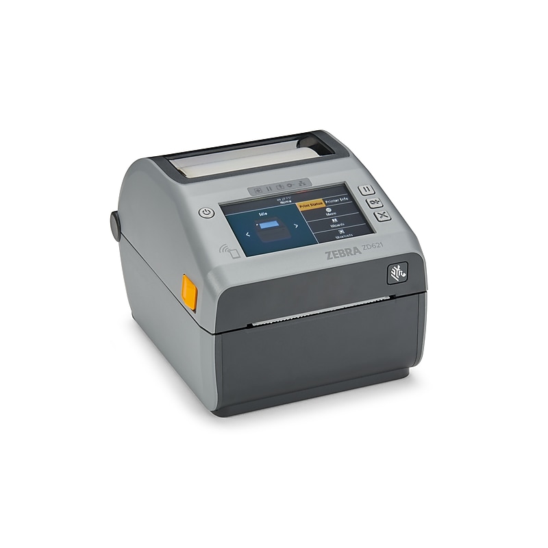 Zebra ZD621 Direct Thermal Label/Receipt Printer 4.27” Wide 300dpi, USB/Serial/Ethernet, Gray image 1