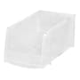 Iris Medium Stackable Plastic Storage Bin, 5" x 6"x 11", 1.6 Qt., Clear, 8/Carton (200528CT)~#|#~B5B3C1CF-1951-42D3-8C0A6CB4238521B2_sc7