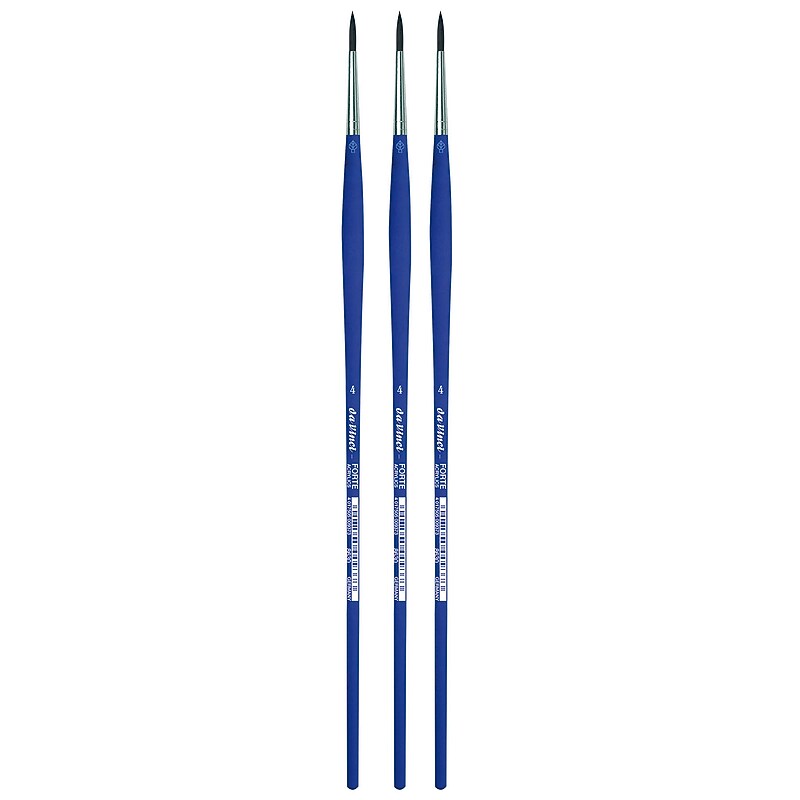 da Vinci FORTE-Acrylics Oil and Acrylic Synthetic Student Round Brush, 3 /Pack (DVXVA86304-3) image 1